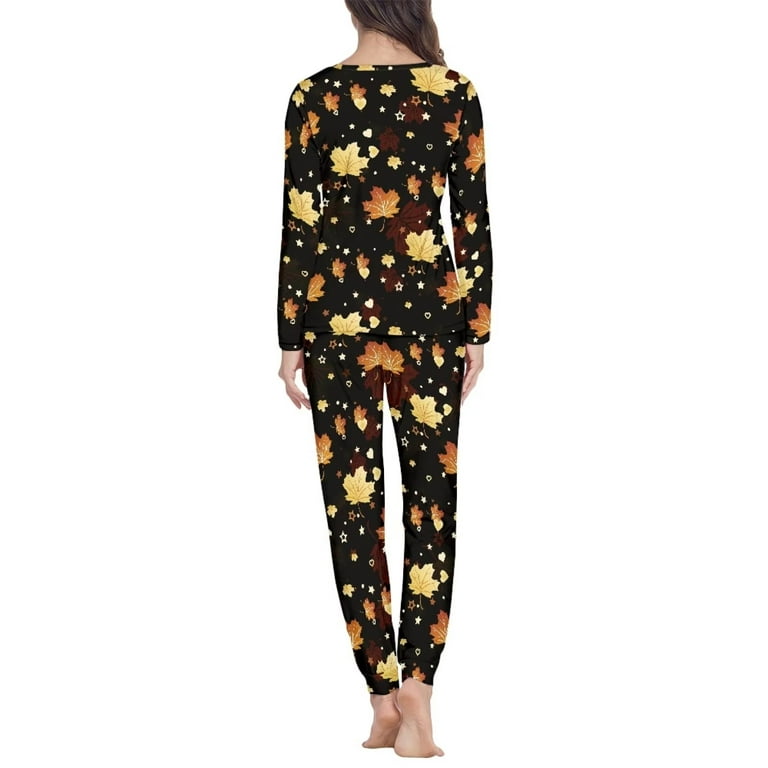 Women's Pajama Pants Hello Autumn Harvest Pumpkin Women Pjs Bottoms Wide  Leg Lounge Palazzo Yoga Drawstring Pants XL
