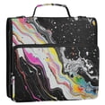 thumbnail image 5 of FORMRS Zipper Binder with Shoulder Strap 2-inch Ring 500 Sheet Capacity File Bag, Colorful White, 5 of 5