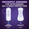 thumbnail image 3 of Overnight Incontinence Pads for Women - Ultimate Extra Coverage - 8 Drop - Extra Coverage - 22ct, 3 of 6