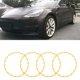 thumbnail image 3 of Protectores De Llantas De Coche Para Modelo 3 2017-2023, Universal Para Ruedas De 18 Pulgadas, Cubierta De Tapacubos De Llanta De Camión, 4 Piezas Accesorios De Llanta, 3 of 7