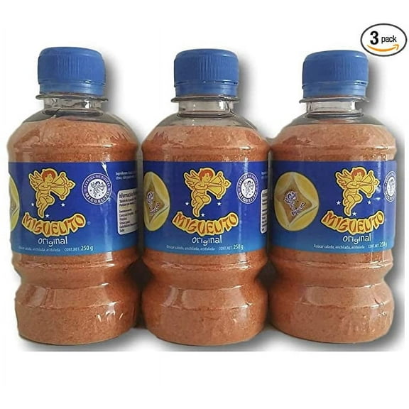 Miguelito El Original Mexican Candy Chili Powder 3 bottles 8.8 Oz each