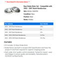 thumbnail image 2 of Rear Brake Rotor Set - Compatible with 2002 - 2007 Buick Rendezvous 2003 2004 2005 2006, 2 of 2