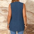 thumbnail image 5 of Xuyuer Sleeveless Cardigans for Women Soild Causal Long Open Front 2026 Sweater Vest Jacket Ribbed Outerwear Coat, 5 of 9