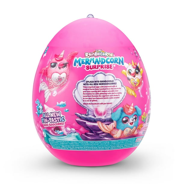 Rainbocorns Mermaidcorn (Bunny) de ZURU, peluche coleccionable, sorp