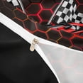 thumbnail image 4 of Erosebridal Cool Race Car Twin Bedding for Kids Boys, Gradient Red Honeycomb Duvet Cover Set, Black Reversible, 1 Duvet Cover and 1 Pillowcase (No Comforter), 4 of 5