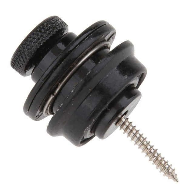 Verrous et Boutons de Sangle de Guitare Noirs à Dégagement Rapide Pièces s