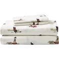 thumbnail image 1 of Eddie Bauer Ensemble de Draps en Flanelle Retriever Adventure, Grand, Rouge, 1 of 4