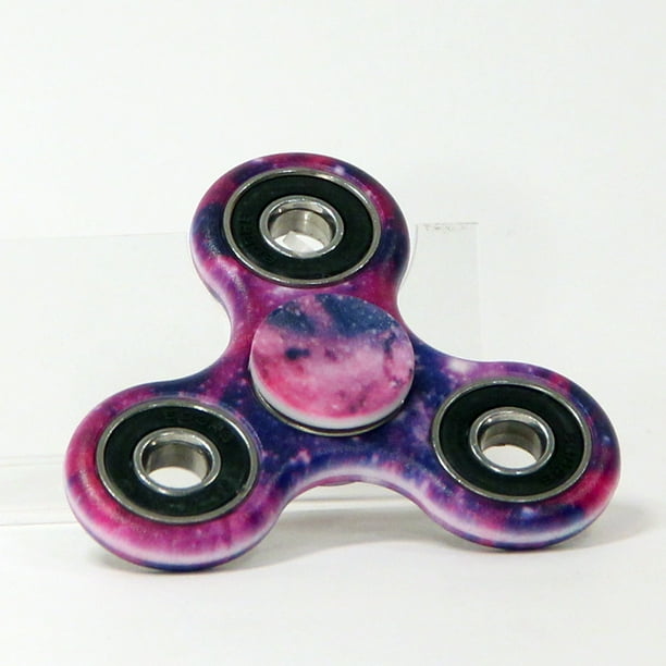 Fidget Spinner Classic Pvc In Designer Prints With Brushed Steel Bearing Galaxy Walmart Com Walmart Com