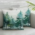 thumbnail image 3 of GOSMITH  Watercolor Grey Fir Trees Forest Throw Pillow Cover Coniferous Tree Square Throw Waist Pillow Case Decorative Cushion Cover Pillowcase Sofa Lumbar, 3 of 5