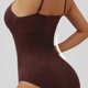 thumbnail image 4 of Womens Breathable Nylon Abdominal Control Bodysuit Full Coverage Support Invisible Adjustable Straps Shapewear Underwear color XXL, 4 of 4