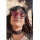 thumbnail image 4 of Colorful One Piece Transparent Round Sunglasses | Fun Rimless Glasses for Women and Men | Retro Festival Sunnies, 4 of 4