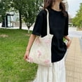 thumbnail image 6 of Topboutique Crochet Bags,Beach Bag,Mesh Tote Bag,Bowknot Crochet Bag,Hollow Out Knit Shoulder Handbags,Summer Hobo Bags,Casual Travel Totes Bag for Women,Pink, 6 of 8