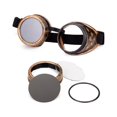 thumbnail image 3 of DODOING  Pilot Style Motorcycle Cruiser Scooter Goggle Bike Racer Cruiser Vintage Black Lens Goggles, 3 of 4