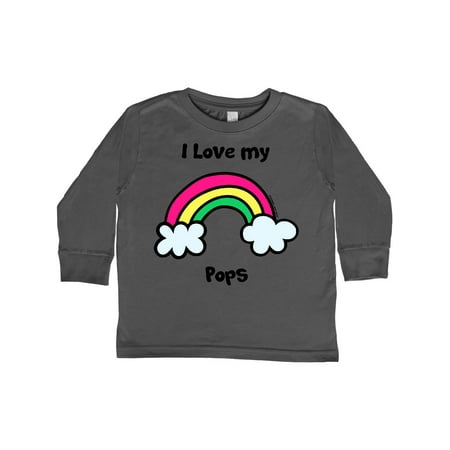 

Inktastic I Love my Pops Gift Toddler Boy or Toddler Girl Long Sleeve T-Shirt