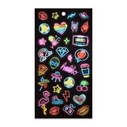 Hello Hobby Multicolor Neon Designer Stickers, 32 Count