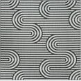 thumbnail image 2 of Unique Loom Outdoor Modern Collection Area Rug - Nyx (7' 10" Square Black and White), 2 of 6
