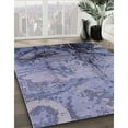 thumbnail image 3 of Ahgly Company Machine Washable Indoor Rectangle Industrial Modern Blue Gray Area Rugs, 7' x 10', 3 of 7