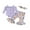 Purple, variant on Infant Baby Girls Halloween Outfits Long Sleeve Bow Cami Romper Pumpkin Flare Pants Set Hairband Cute Fall Clothes