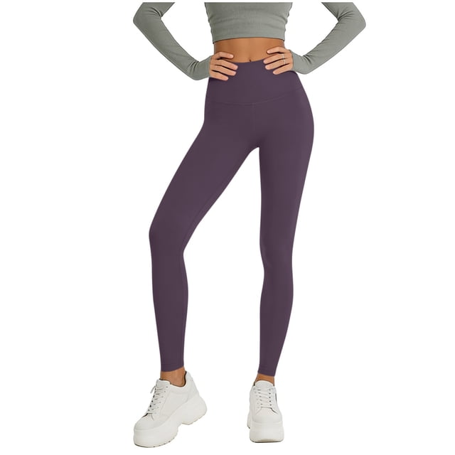 Pantalones Sueltos de Yoga para Mujeres de Cintura Alta de Color Sólido de Longitud Completa Material Suave Elástico para Gimnasio de Baile de Yoga Y Desgaste Casual
