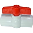 thumbnail image 3 of Schedule 40 PVC Ball Valve 3/4″ – Slip x Slip, Red T-Handle Shut-Off Valve for Irrigation & Cold Water, 2 Pack, 3 of 6