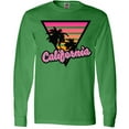 thumbnail image 3 of Inktastic California with Triangle and Palm Trees Long Sleeve T-Shirt, 3 of 5