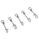 thumbnail image 5 of 50x Snap Clip Giratorio Acero Inoxidable Quick Lock Fishing Colección de Pescados Baitcasting Spincasting 22mm Macarena Clips Fastach de pesca, 5 of 8