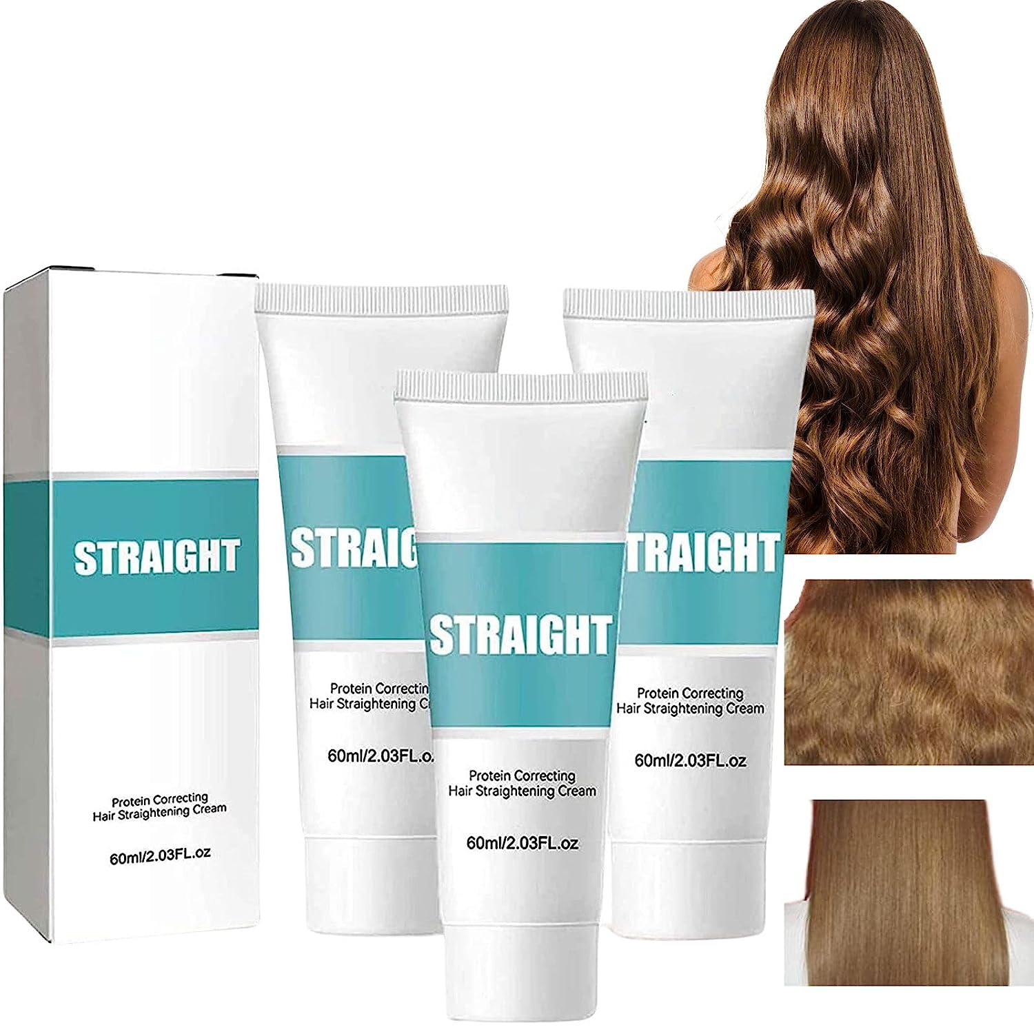 2023 New Protein Correcting Hair Straightening Cream, Protein Hair