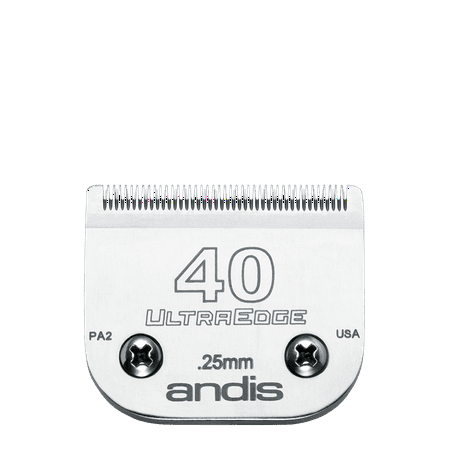 Andis UltraEdge Detachable Blade Set, Size 40, 1/100 Inches, 0.25 mm