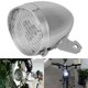 thumbnail image 1 of Faro De Bicicleta Vintage, Luz Delantera Vintage De Plástico Plateado, Para Montar De Noche EOTVIA Vintage Bike Headlight, 1 of 8