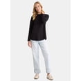 thumbnail image 2 of Time and Tru Women's Super Soft Tunic Top with Long Sleeves, Sizes S-XXXL, 2 of 5