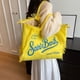 thumbnail image 3 of Bolso Mano Con Borlas para Mujer Bolso Lona Con Letras Bolso para Mujer (amarillo), 3 of 9