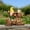 A, variant on Solar Garden Statue Outdoor, Solar Lights Dwarf with Ox Ornament, Garden Decor Solar Powered Gnome Figurine Light for Lawn Yard Patio, Illuminated Decorative Sculpture，A