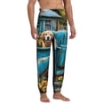 thumbnail image 4 of Kdxio Vintage Pickup Sunflower Dog Pattern Joggers,Sweatpants for Men with Pockets-XX-Large, 4 of 5