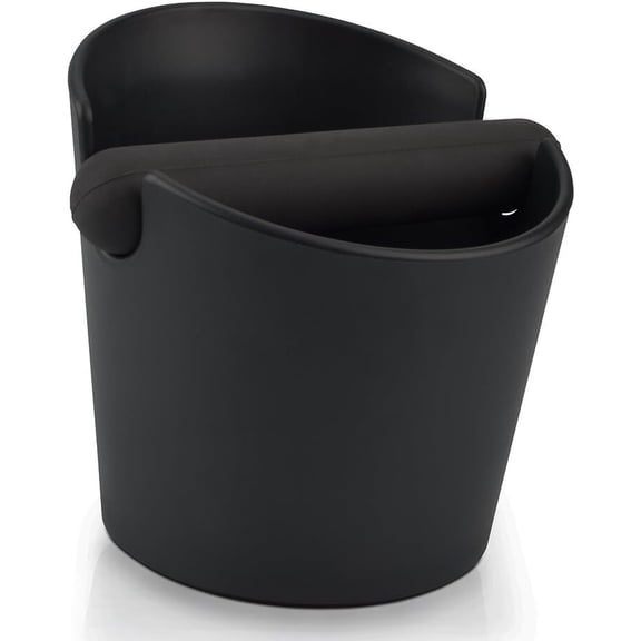 Siloon Coffee Knock Box 4.8 Inch Shock-Absorbent Durable Barista Style Knock Box With Removable Knock Bar and Non-Slip Base Gift (Round)