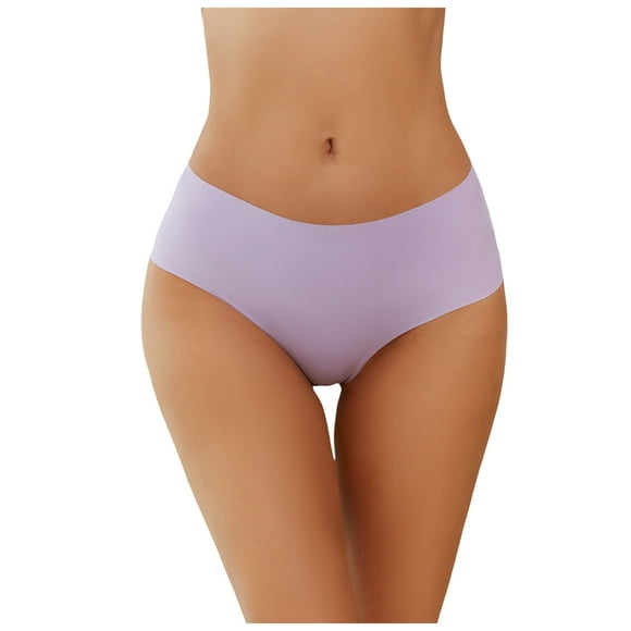Yammkia Womens Underwear Women's Breathable Underwear, Moisture Wicking Keeps You Cool & Comfortable (Light Purple,XL)