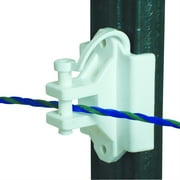 Field Guardian 102158 T Post- Wood Pinlock Insulator - Polywire & Wire- White