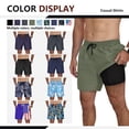 thumbnail image 4 of Iceglad Mens Swim Trunks 7 Inch Quick Dry Swim Shorts with Compression Liner Beach Bathing Suits for Men Lightweight Summer Bathing Suit, 4 of 7