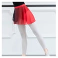thumbnail image 3 of Women Ballet Dance Chiffon Skirt Lace-up Gradient Wrap Scarf Short Skirts Gymnastics Performance Asymmetric Miniskirt, 3 of 7