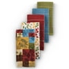 Mainstays Cortona Leaves Kitchen Towel Set, Multicolor, 15 W x 25 L, 5 Piece
