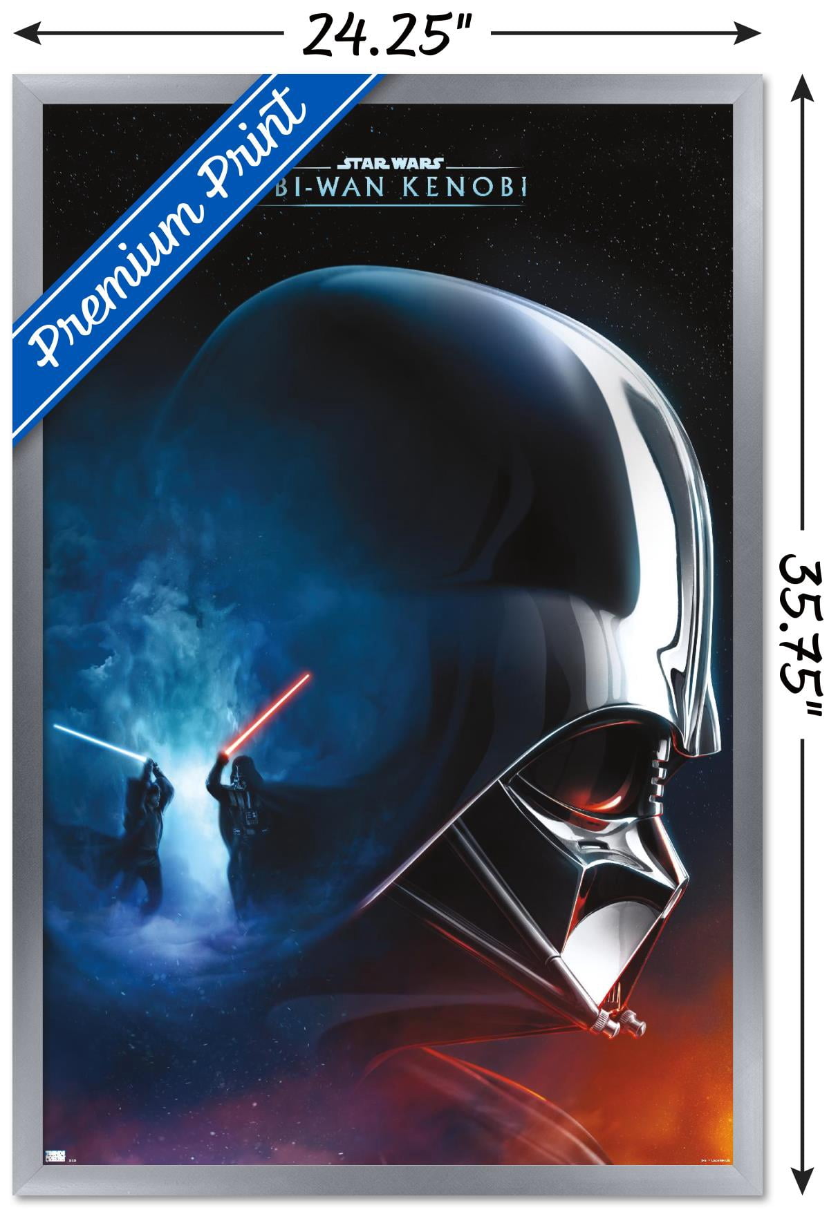 Star Wars: Obi-Wan Kenobi - Darth Vader Collage Wall Poster, 22.375" x 34" Framed