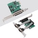 thumbnail image 2 of Seitruly Tarjeta PCI-E a 2 serie + 1 tarjeta de puerto paralelo Tarjeta de expansión PCI de escritorio Tarjeta adaptadora de puerto LPT Juegos de teclado y mouse para computadora, 2 of 6