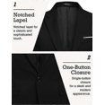 thumbnail image 3 of Men's Casual Suit Blazer Jackets Lightweight Sports Coats One Button, 3 of 5