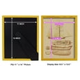 thumbnail image 4 of Antique Ship Plan IV -Framed Print w/glass-Sunflower Yellow, 4 of 7