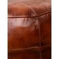 thumbnail image 3 of BBH Homes Handmade Cogc Round Shaped Leather Pouf Ottomans BBBACPF0039, 3 of 5