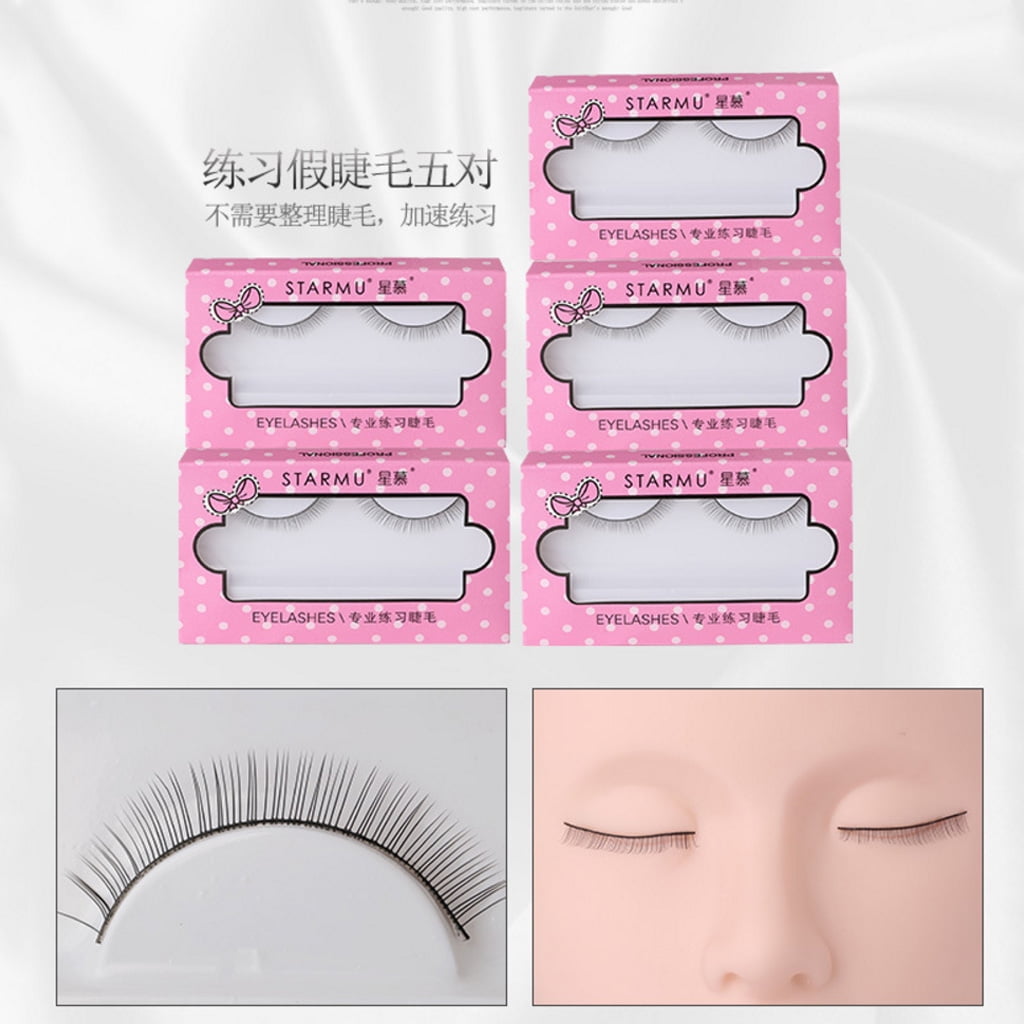 TINYSOME Pro Lashes Kit False Eyelash Extensions Practice Kit Lash Graft Makeup Training