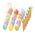 thumbnail image 5 of QSTDGVPW Easter Hanging Ornaments Multicolored Foam Lightweight for Tree Hanging Decor for Festival Living Room Spring Atmosphere Wall 24pcs Egg Carrot, 5 of 8
