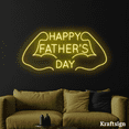 thumbnail image 2 of Craftnamesign Happy Father Day Neon Sign, Gymer Gifts, Father Day Decor, 2 of 3