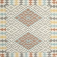 thumbnail image 1 of Ahgly Company Indoor Square Contemporary Light French Beige Brown Southwestern Area Rugs, 8' Square, 1 of 6
