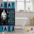 thumbnail image 3 of Ice Hockey Bathroom Waterproof Accessories with 12 Hooks Sport Theme Shower Curtain for Kids Boys Girls Ice Hockey Illustration Fabric Shower Curtains Soft Curtains,72x72 Inches, 3 of 6