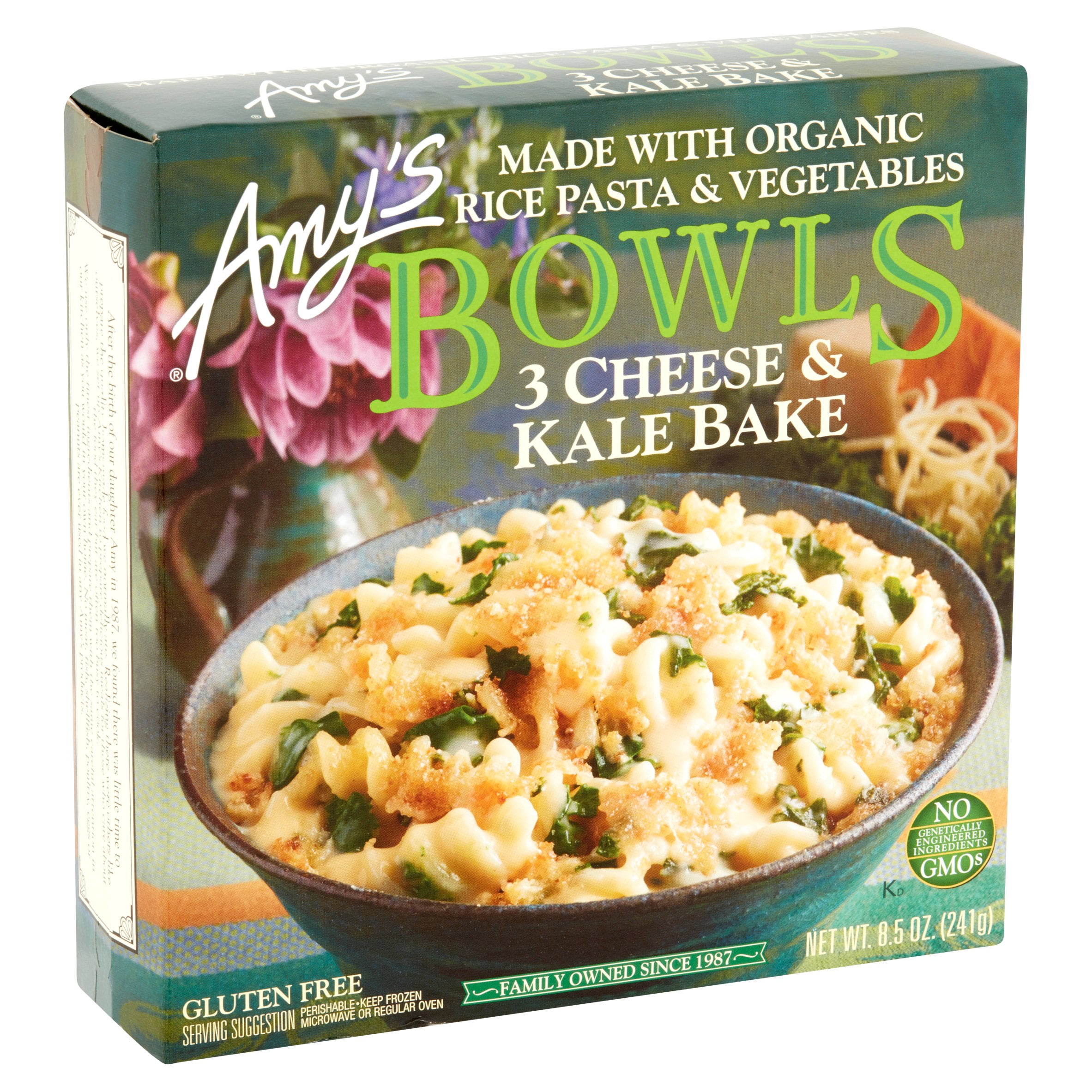 Amy S Frozen Bowls 3 Cheese Kale Bake Non Gmo 8 5 Ounce Walmart Com Walmart Com